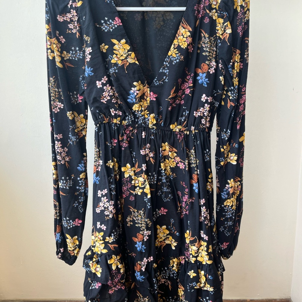 Abercrombie Floral Long Sleeve Dress